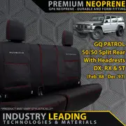 Nissan Patrol GQ - GP6 Premium Neoprene Rear Seat Covers - 50/50 Split (Made to Order)