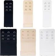 [Generic] Bra Strap Extender | 2 Hook 3 Hook Bra Extenders For Women - Soft Elastic Strap Extension Buckle for Pregnancy Breastfeeding Everyday Use