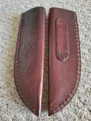 Leather Hand Crafted BELT Loop Knife SHEATH Holster FIXED BLADE KNIFE Sheath