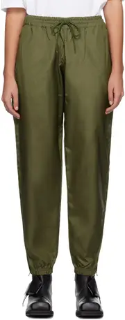 Drawstring waistband sports pants XXS,XL,XS Green