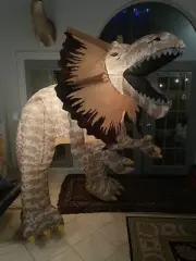 Gemmy Halloween Airblown Inflatable 8 Foot Prototype Dilophosaurus Dinosaur