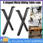 2pcs 28" Table Legs Coffee Dining Table Leg Steel Industrial X-Shape LegsNew