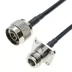 N male to N female flange jack connector lot RF Coaxial Cable jumper RG58