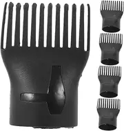 5pcs Curly Hair Blow Dryer Pa(nylon) Black Hair Diffuser Hair Dryer with Comb Nozzle Blow Dryer Comb Attachment