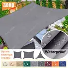 Heavy Duty Sun Shade Sail 98% UV Block Shade Cloth Waterproof Rectangle Triangle