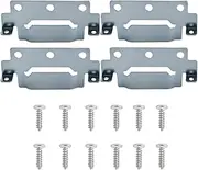 [ZHSLDQ] Bed Frame Hardware Replacement Parts IKEA 116791 Compatible (4 mounting Plates,12 Bolts)