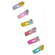 Dog Bow Barrettes tiny 6 flower and bumblebees jewel snap clips for pet hair