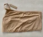 Skims Fits Everybody One-Shoulder Bralette Color Ochre Plus Size 3X
