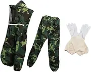 [koolsoo] Bee Suit, Beekeeper Protective Clothes, Ventilated Mesh Hood Outfit and Gloves for Woman Man