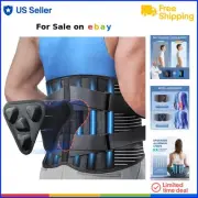 Back Brace Lower Back Pain Relief Mesh Support Belt for Herniated Disc