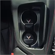 C8 Corvette Cup Holder Coaster Inserts - Set of 2