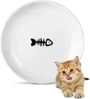Peppapet Ceramic Cat Food Plates: Cat Wet Food Bowls/Whisker Fatigue Cat Dish...