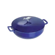 Staub Enamelled Cast Iron Bouillabaisse Pot 28cm Blue