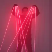 Single Point Big Beam Lazer Red Laser Gloves Coarse Beam Laser Cannon Light Dres