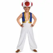 Toad Deluxe Super Mario Nintendo Video Game Fancy Dress Up Child Boys Costume