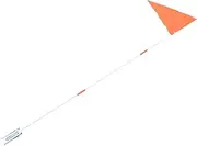 Kisangel 2 Sets High Visibility Safety Flag with Heavy Duty Pole of Durable Bike Flags for Enhanced Visibility and Safety Easy to Install with Mounting Bracket for Bicycles and Random Color