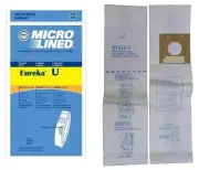 Micro-Lined Eureka Style U Upright Vacuum Bags 12 BAGS