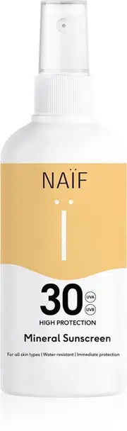 Naif Waterproof protective mineral sun spray 175 ml