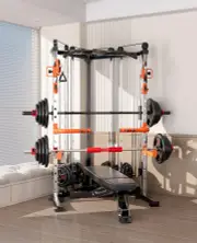 SmartFit C3 Max multi functional trainer smith machine with 130kgs pin loaded weights Machine with attachment