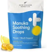 NEW ZEALAND HONEY CO. Manuka Honey Lozenges - Cough Drops - 16 Count