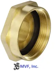 2-1/2" Female NST X 1-1/2" Male NST Hex Brass Hydrant Adapter DIXON FM25F15F