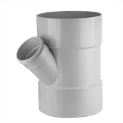Holman 225 x 100mm 45° PVC DWV Female And Female Plain Junction