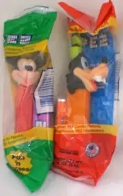 PEZ MICKEY MOUSE AND GOOFY DISNEY SET FACTORY PACKAGED