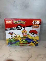 Mega Construx Pokemon Building Box 450 Piece -Pikachu Eevee -New Sealed