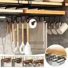 Kitchen Hanging Organizer Rack Under Cupboard Cutting Board Pot Cover Holder AU