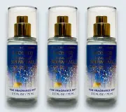 3 Bath Body Works FROSTED COCONUT SNOWBALL Size Mini Fragrance Mist Spray 2.5 oz