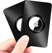 GOCII for Airtag Wallet Holder 2 Pack,Ultra Thin Card Case for Apple Airtag,Airtag Card Holder for Purse, Handbag, Backpack Wallet, Clutch Bag