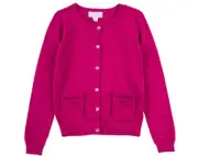 Pumpkin Patch - Girls' Carly Rose Cardigan - Cerise - Size 10