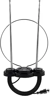 GE 33676 Indoor TV Antenna - VHF/UHF High-Definition TV Antenna with Rabbit Ears
