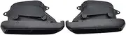 1Pair Carbon Fiber Black Exhaust Tips Muffler Compatible For Benz W205 W212 GLE/C-Class Modification C63 AMG Quad Outlet Exhaust(With AK Logo)