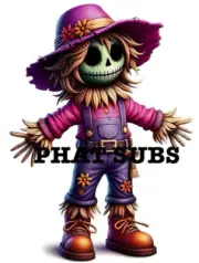 Sublimation Print Girl Scarecrow Ready To Press Heat Transfer