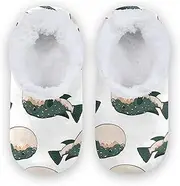 [Caihoyu] Slipper for Kids Girls Boys Coral Fleece Anti-Slip Rubber Sole Lightweight House Shoes Bedroom Home Office Travel Yoga