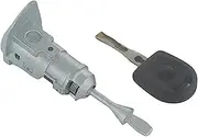 Szwaldaper AL303 56D837167 Full Set Ignition Switch Front Left Door Lock Barrel, for VW, for Passat, 2010-2015 Car Ignition Switch Lock(Black Left Lock)