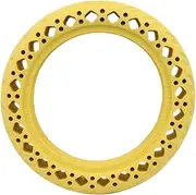 LUNCHS Rubber Solid Tire Compatible with Xiaomi 3 Compatible with Mijia M365 Electric Scooter Shock Absorber Damping Tyre Compatible with Pro Pro2 1S 8 1/2 Tubeless 8.5"(1pcs Yellow)