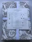 CYNTHIA ROWLEY NWT TABLECLOTH 60" X 84" VINES PATTERN GOLD WHITE OBLONG OR OVAL