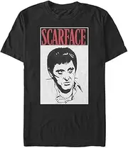 [Fifth Sun] Big & Tall Scarface Scare Face Stare Men's Tops Short Sleeve Tee Shirt