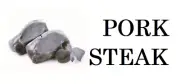 Pork Steak, Label, Commercial, Food, B/W, Meat Takeaway, Asian, Indian