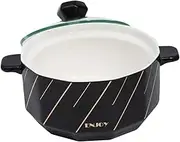 HOLIDYOYO 1pc Instant Noodle Bowl Ramen Bowl Microwave Pottery Noodle Bowl Noodles Soup Bowl Bowls Dinnerware Serving Insulated Lids Porcelain Dessert Bowl Ceramics Bowl Black