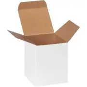 MyBoxSupply 3 x 3 x 4" White Reverse Tuck Folding Cartons, 250 Per Case