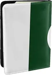 [JEJEA] Flag of Pakistan Print Travel Organizer Credit Cards Case Passport BookPassport Holder Cover Wallet forTraveling,, Black, One Size