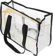 KOMBIUDA Transparent Storage Bag Pool Bags for Women Small Beach Bag Beach Bag for Women Travel Beach Bag Beach Travel Bag Duffle Bag for Travel Beach Bag for Outdoor Pink Pvc