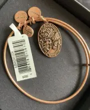 Alex and Ani Because I Love You Mom II Peony Bangle New W/ Tag Card & Box