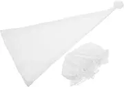 [BESPORTBLE] 2pcs Knitted Baby Hat Unique Triangle Cap for Stage Performances and Parties Infant Sun Bonnet Toddler Clothing Accessory White