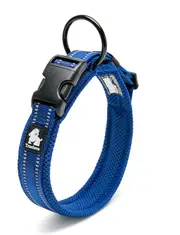 Heavy Duty Reflective Collar Blue