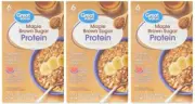 Great Value Maple Brown Sugar Protein Instant Oatmeal, 6 Count (3 Boxes)