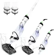 2025Upgraded Cordless Pool Vacuum for Above Ground,LED Display&11.5" Wider Head,Handheld Pool Spa Vacuum Cleaner for Inground Pools Hot Tub,Rechargeable,up to 19.5 GPM for Leaves,Debris,Shallow Steps